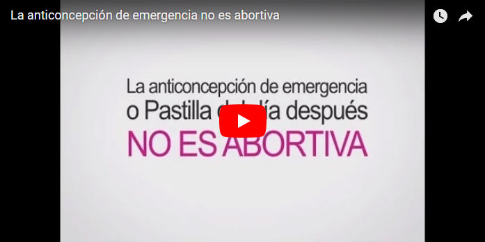La anticoncepción de emergencia no es abortiva